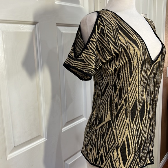 Ralph Lauren Black & Gold Blouse - Picture 4 of 9